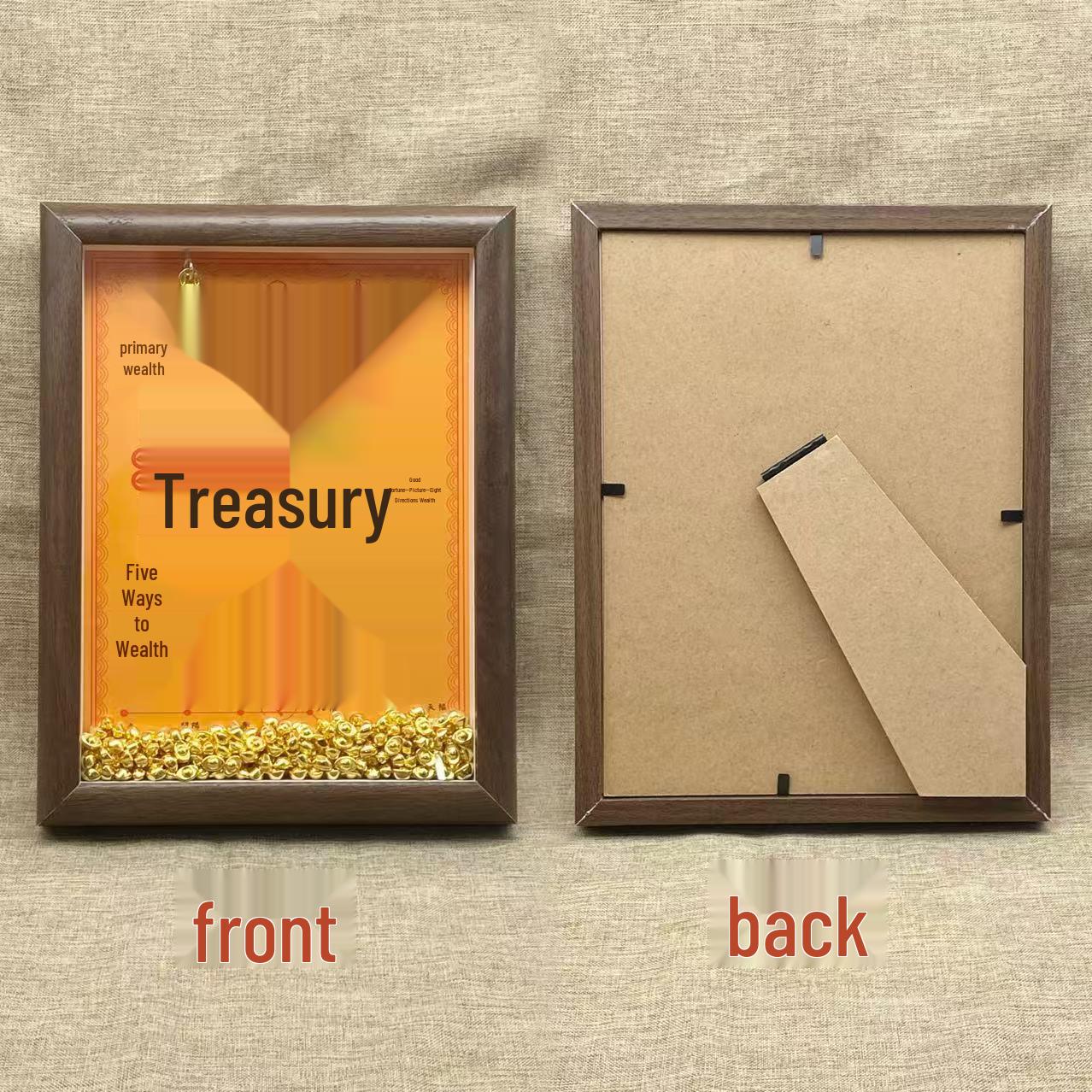 

999 Pure Gold Prosperity Treasure Ornament - Fortune Gate Business and Custom Gift