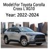 For Toyota Corolla Cross L XG10 2022-2024 Window Door Visor Vent Awning Sun Rain Wind Guard Cover Deflector Car Accessories