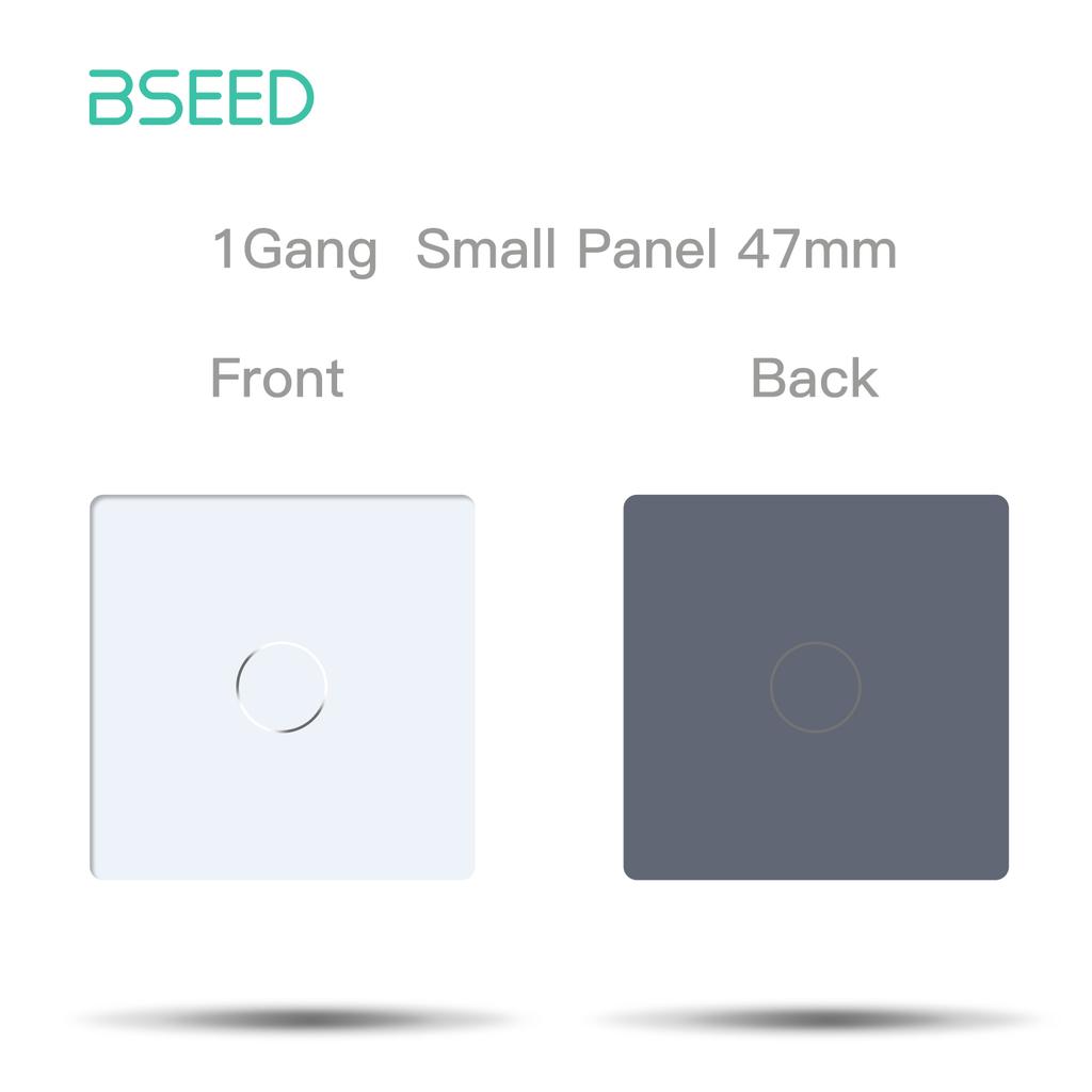BSEED UK EU RU Standard Crystal Glass Panel Frames 1/2/3Gang 1/2Way Wall Touch Switch Base Wall Socket Function Part DIY Part