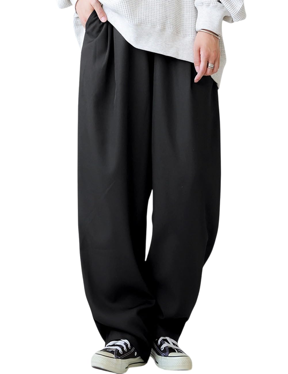 antiqua Tapered Slimming Medium Black Women s Pants, Legs, ZY-00129, 05,