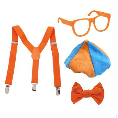 Conjunto de 4 accesorios para disfraz de ingeniero con tirantes