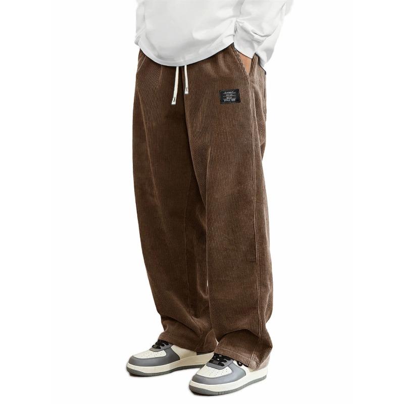 European and American Men's Loose and Comfortable Corduroy Casual Pants Suitable for Spring, Autumn and Winter