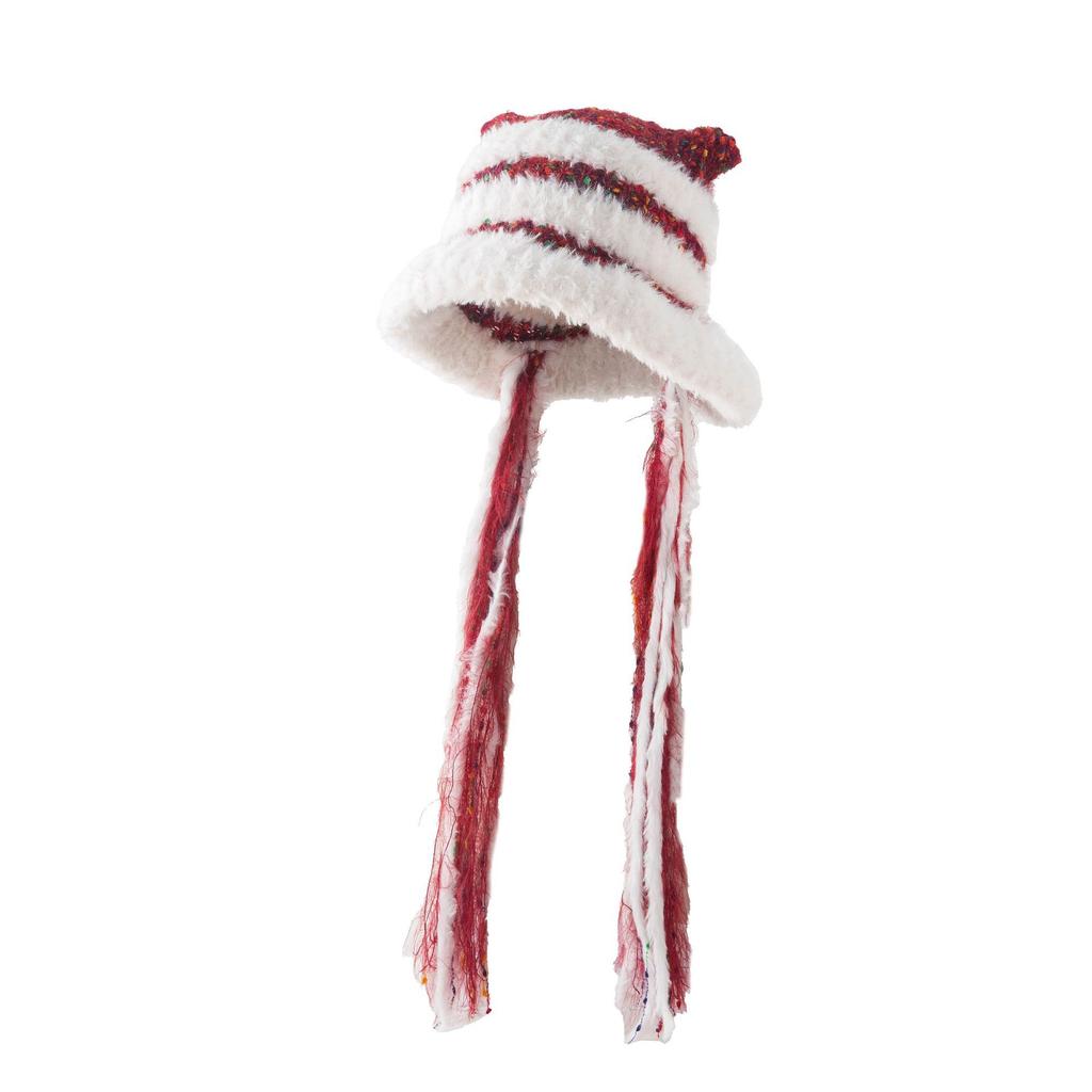 New Lion Hat Autumn and Winter Warm Plush Hat Big Eaves Ear Protection Cute Wool Hat Show Face Small Knitted Hat Children