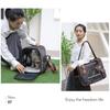 Dog Travel Bag Jiuti Is Also Easy Dark Gray Cat Backpack Single Shoulder Handbag Cat Bag Soft Texture Blue Pet Tote Bag