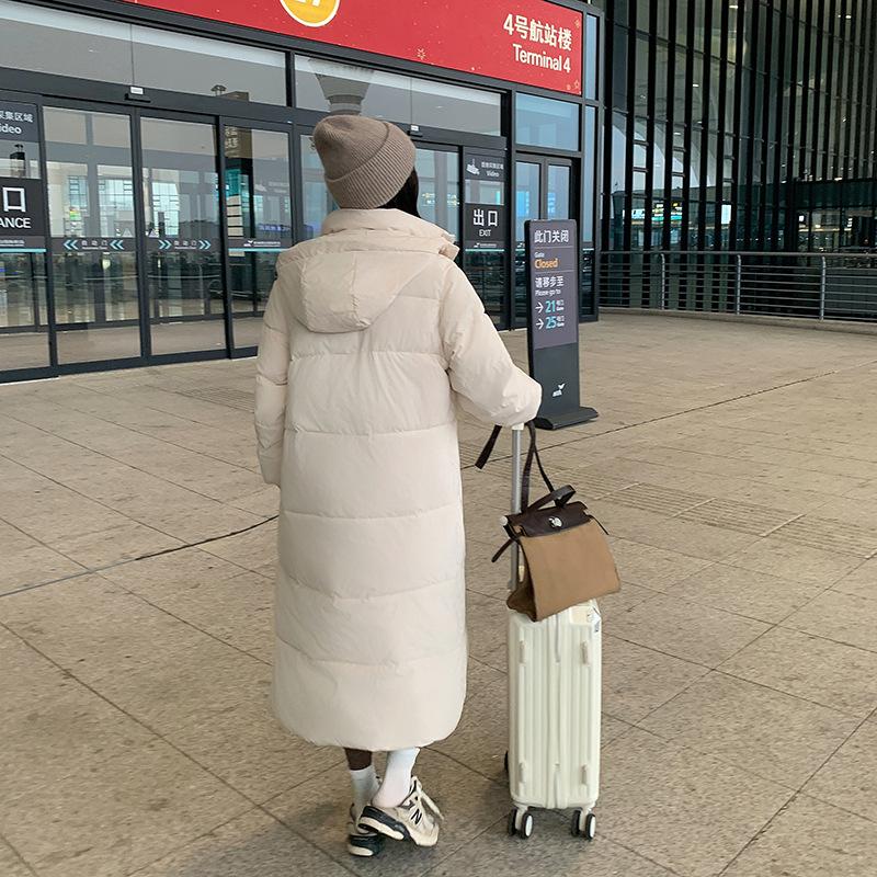Winter New Thickened and Loose Cotton Coats for Couples In Dramas, Women's Long Knee-length Cotton Coats
