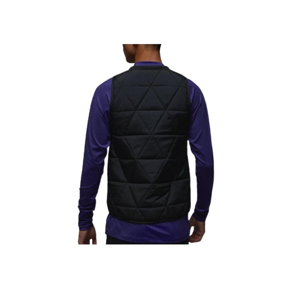 Jordan Colete Masculino Zip-up Cor Sólida Coletes Preto FB3266-010