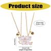 2Pieces Elegant Cats Necklaces Couples Necklace Adjustable Chain Necklace Cats Pendant Necklaces Suitable for Friendship