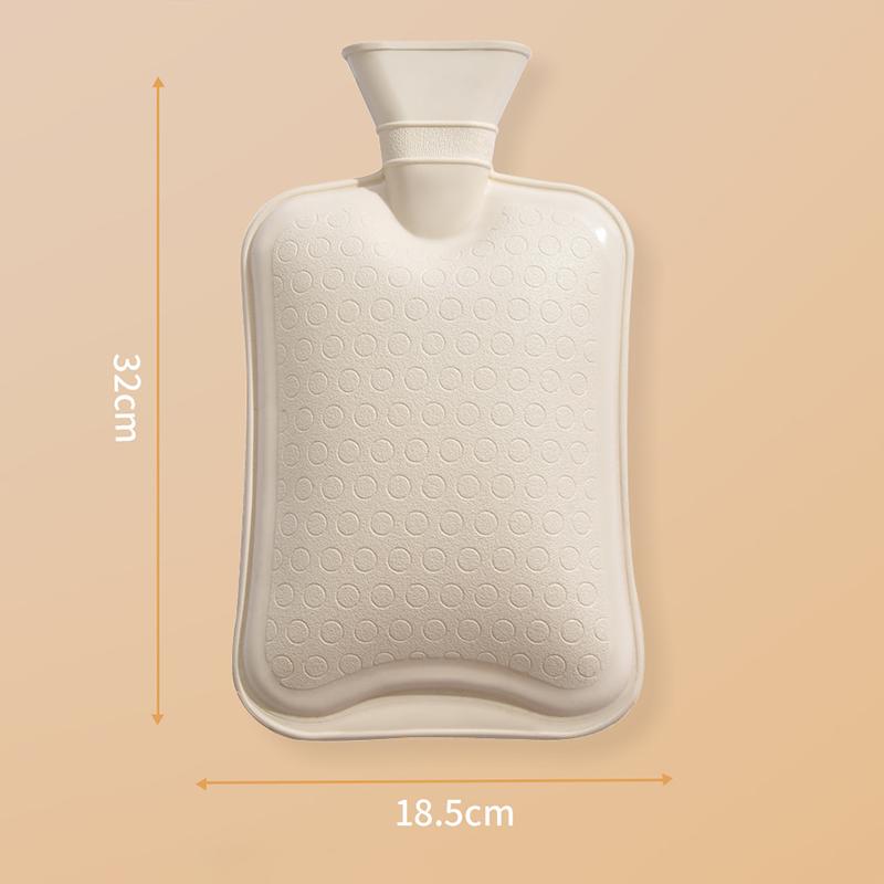 2000ml Plush PVC Water Bottle Bag Water-filling Hot-water Bag for Female Warm Belly Hands and Feet Warmer Water Bag
