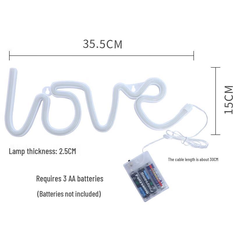 LED LOVE Neon Sign Light