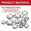 VKKM - #6/# 8/# 10/# 12 Conical Solid Countersunk Gasket, Concave Convex Conical Gasket, 160/320 Pieces of 304 Stainless Steel