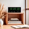 USB Plug-in Large Digital Wall Clock TEMP Calendar 4 Alarms Hourly Chiming Table Clock 12/24H Electronic Luminous LED Clock