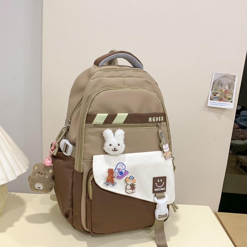Campus School Bags, Boys And Girls, Junior High School Students, Students, Cute Color Matching Backpacks, Travel