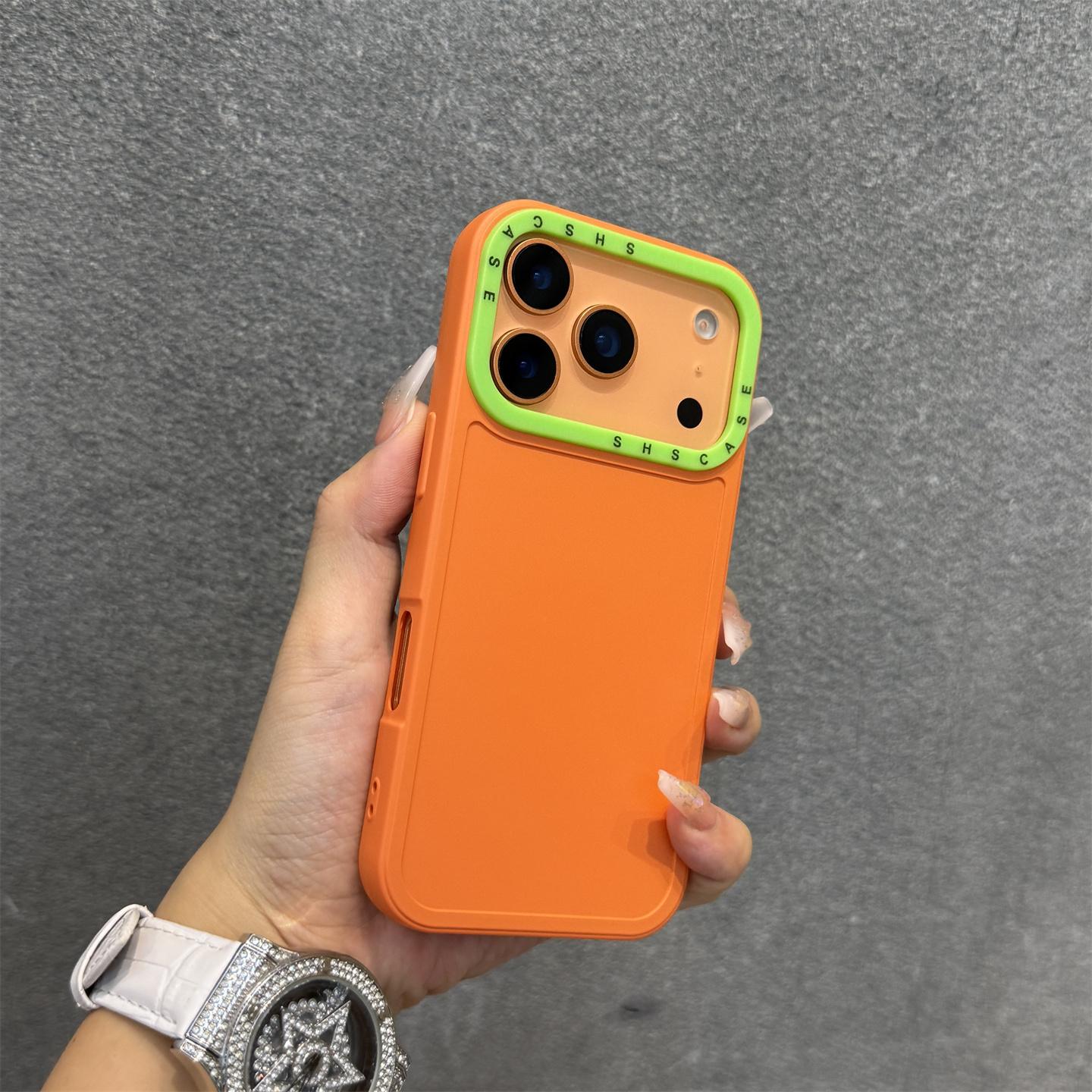 

Collision Colour Lens Protector Soft Phone Case For iPhone 17 Pro Max 16 15 14 13 12 11 Pro Max Plus 17 Air Shockproof Cover iPhone 11 Pro Max