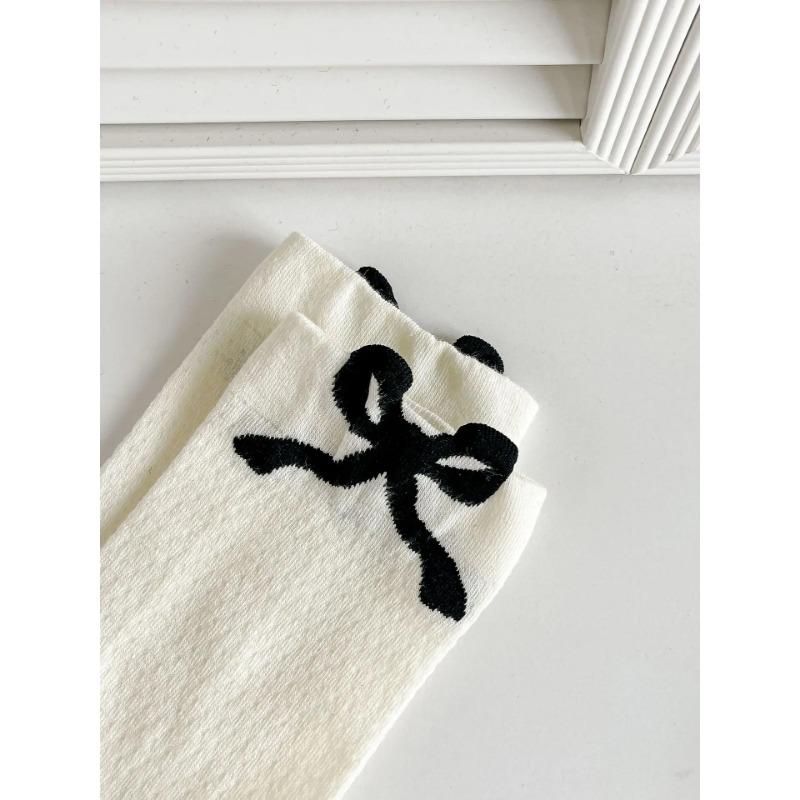 Spring Autumn Sweet Cotton Lolita Ballet Style Ultrathin Breathable Socks for Women Lace Bow Piles of Socks