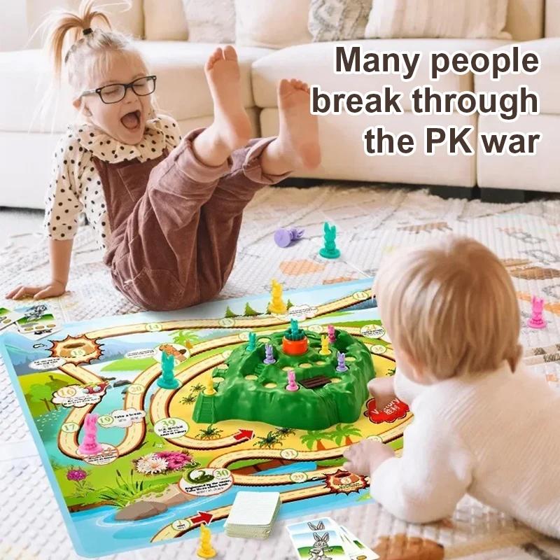 Children's Toys Rabbit Off-road Competition Toy Children's Defense Radish Rabbit Trap Game Puzzle Desktop Toy Interactive Toy