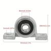 1pcs Zinc Alloy Diameter 8 10 12 35 mm Bore Ball Bearing Pillow Block Mounted Support Kfl08 Kfl000 Kfl001 Kp08 Kp000 Kp001 Kp002