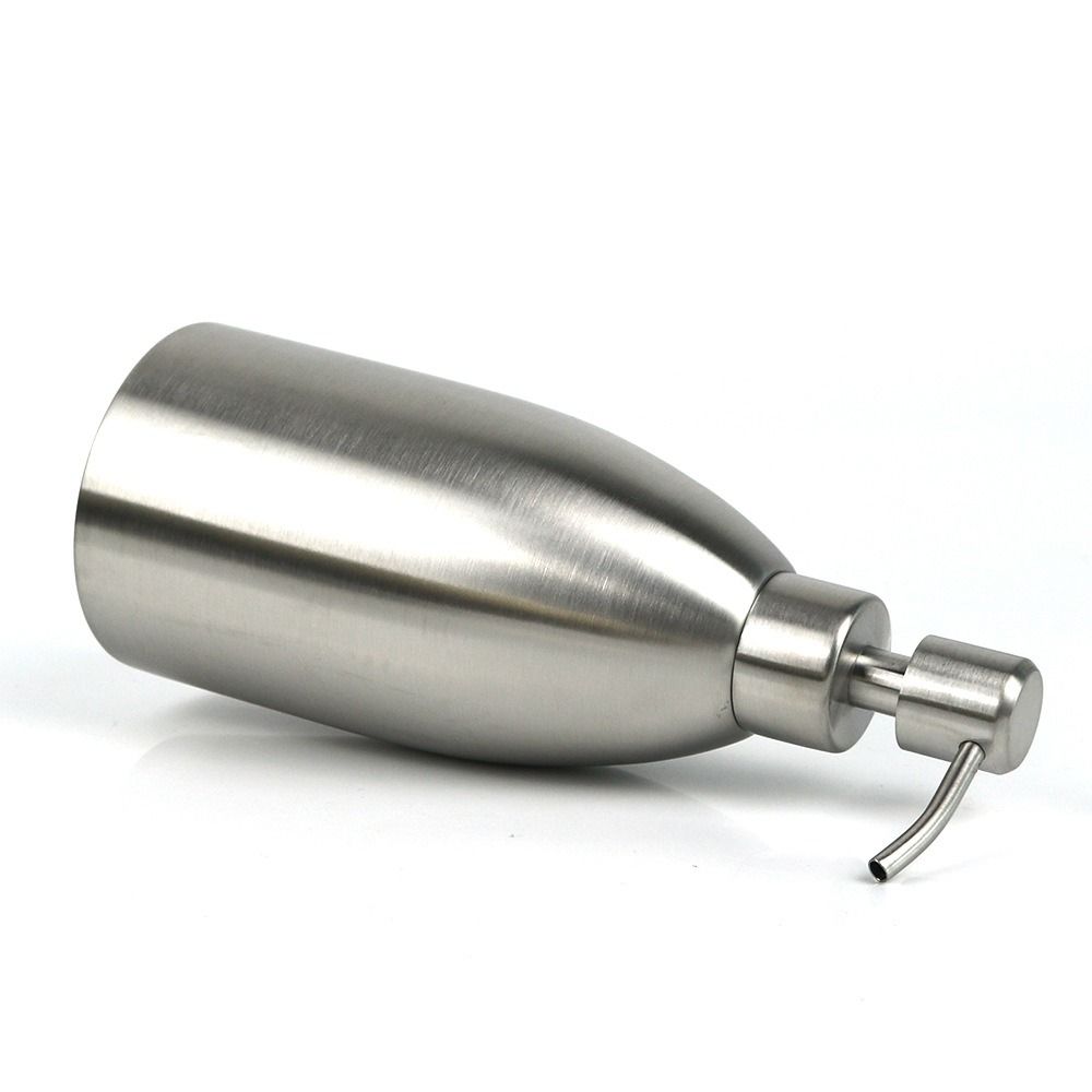 Refillable Liquid Lotion Storage Bottles Silver Liquid Soap Container  Restaurant