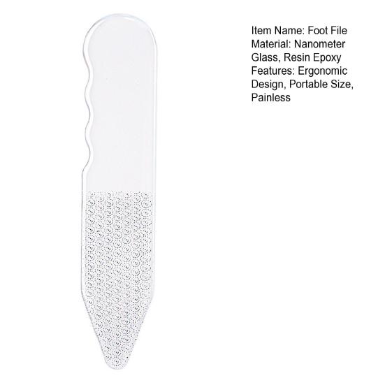 Nanometer Glass Foot File Callus Remover Foot Rasp Dead Skin Removal Exfoliator Foot Scrubber Reusable Manicure Pedicure Care Tools