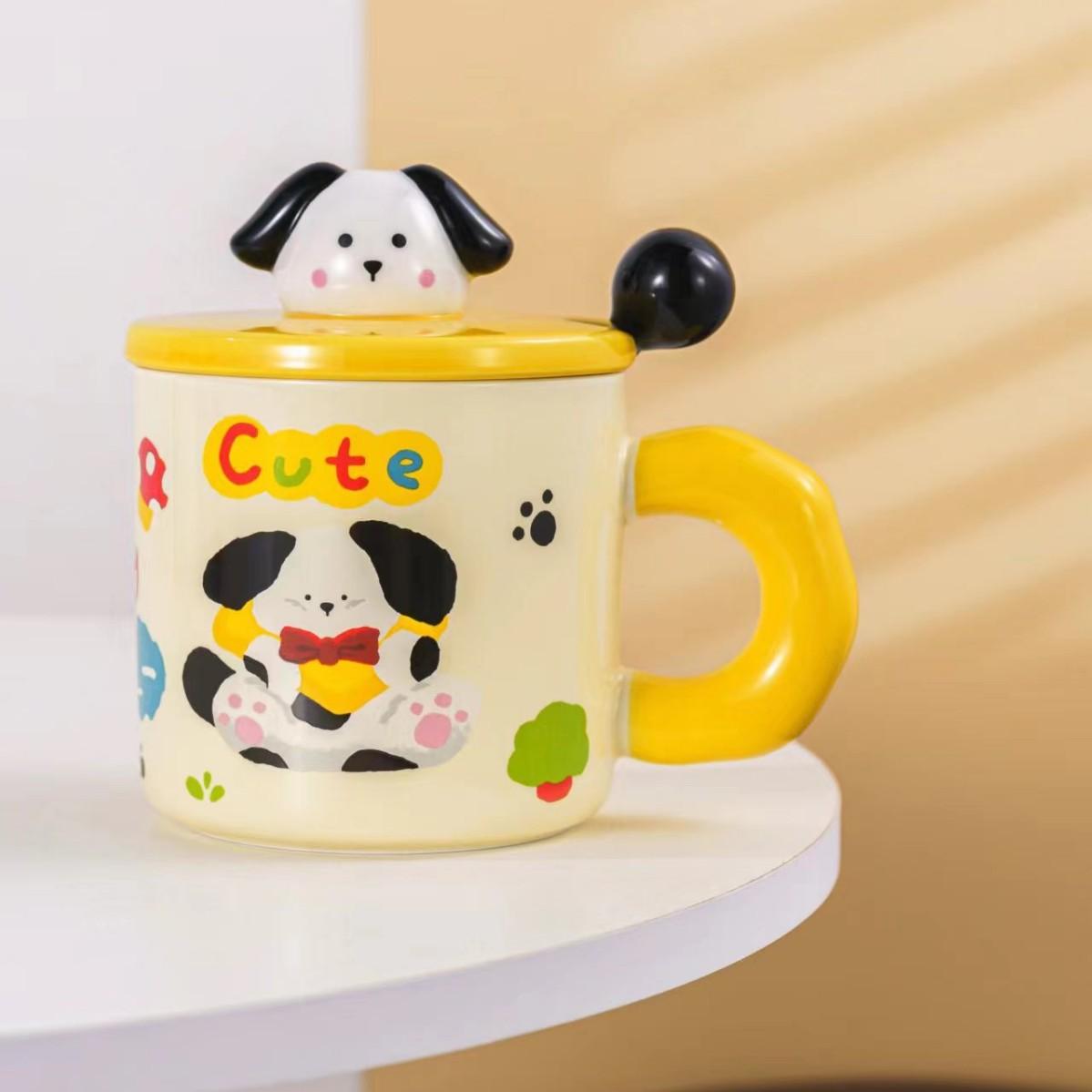 

Творческий милый щенок керамическая кружка мультфильм высокая стоимость чашка кофе подарочная коробка сувенир пара подарок на день рождения 420ML