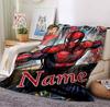 Custom Name Spider-Man Urban Flannel Blanket Throw Blanket Soft Warm Sofa Bed Decor Unique Gift