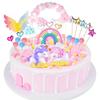 Rainbow Unicorn Birthday Cake Toppers, 26 Count