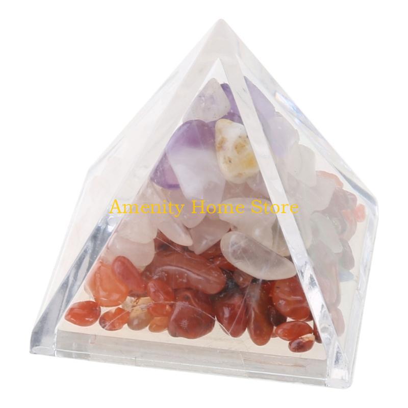 

F26C Mini Pyramid Gravel Decor Delicate and Eye catching Decoration for Room Table