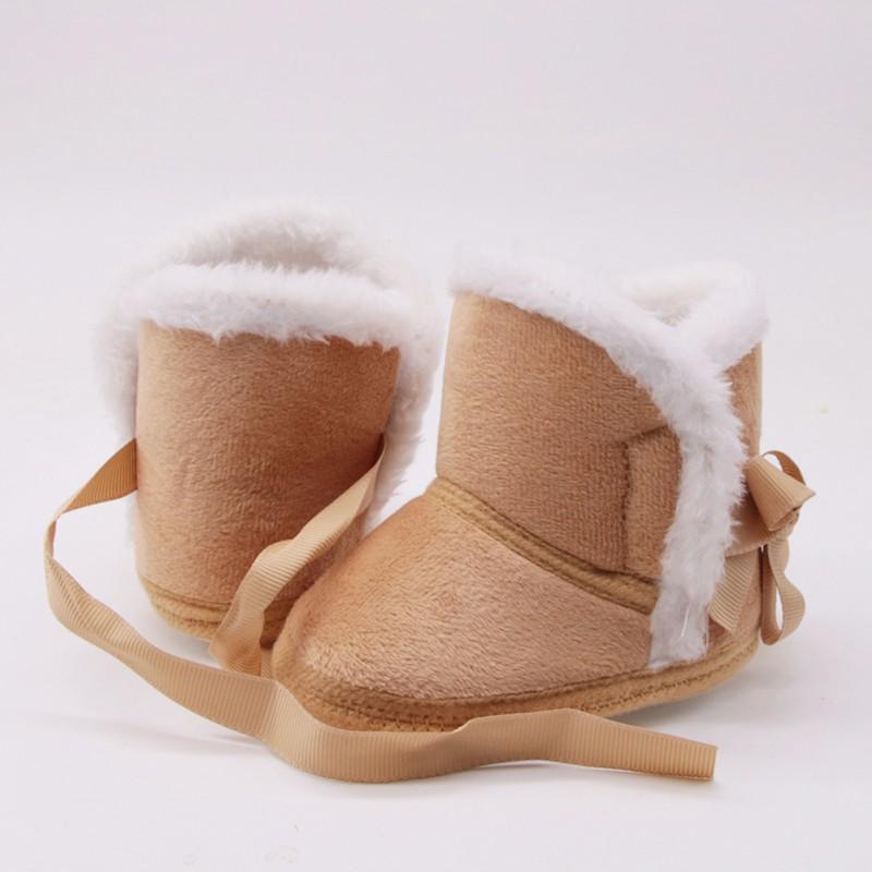 Chaussures chaudes pour tout-petits, chaussures d'intérieur pour bébé, chaussures de berceau à semelle souple, bottes en coton pour premiers pas