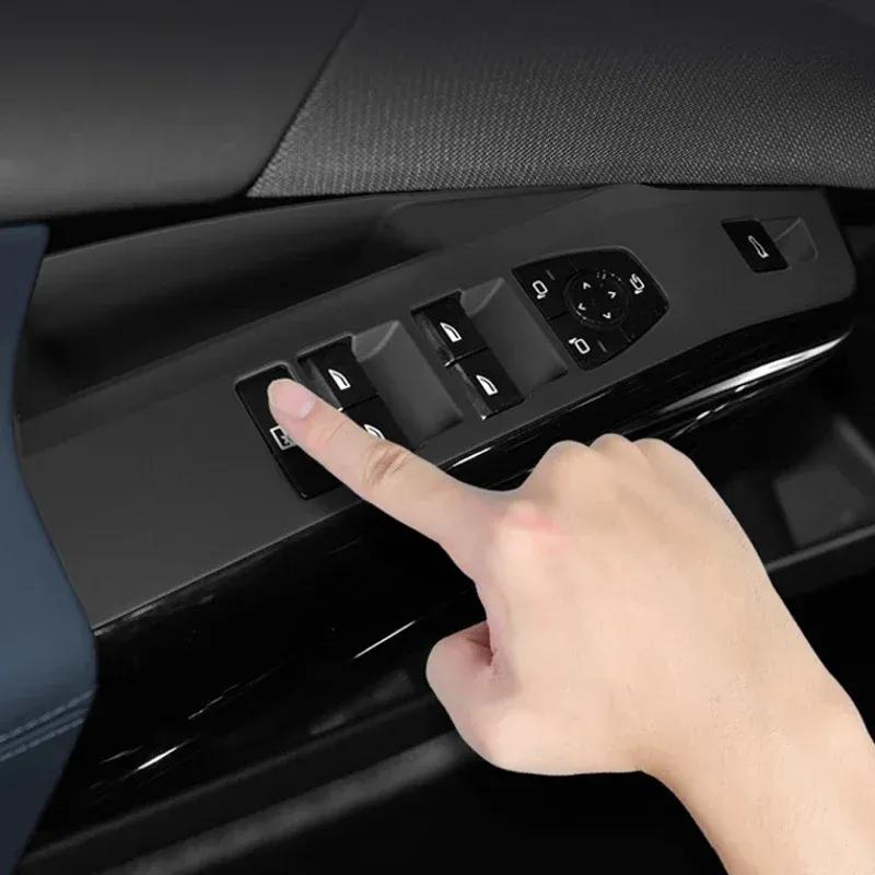 For BMW X3 2024-Present Car Armrest Box Storage ABS Door Windows Lift Cover Storage GPS Organizer Under Centrol Control Tray