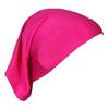 Headscarf Cap Delicate Adjustable Mercerized Cotton Solid Color Head Wrap for Daily Wear