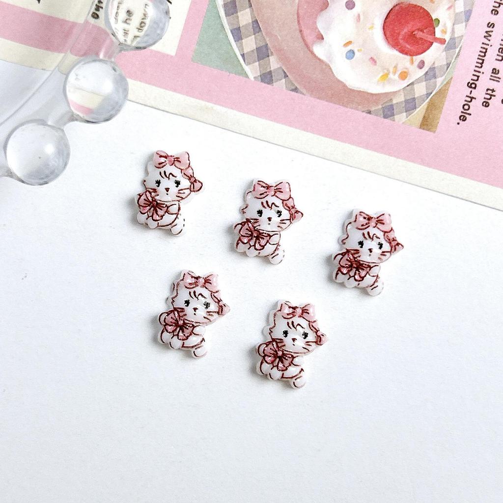 3D Cute Bear Nail Art Accessories: Mixed Style Cream Glue for DIY