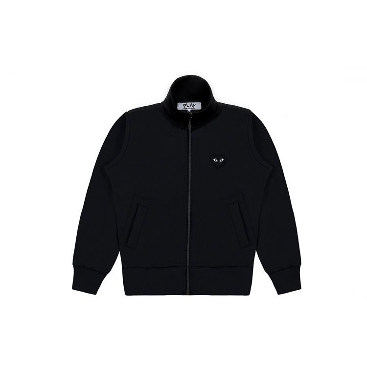 Comme des Garçons PLAY (WMNS) Sudadera con cremallera COMME des GARCONS PLAY con gran corazón negro 'Negro' para mujer AZ-T255-051-1