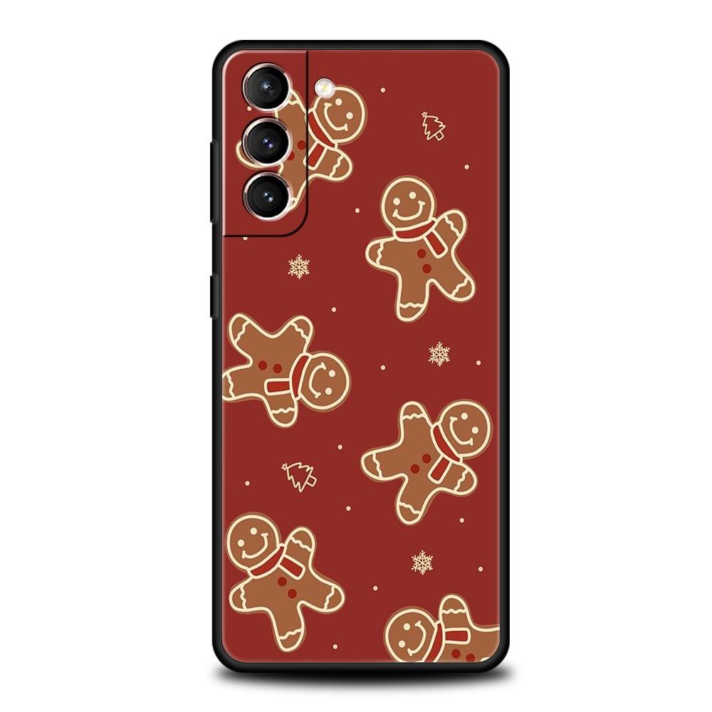 

Рождественский чехол для телефона Санта-Клауса для Samsung Galaxy S24 S23 S22 S20 Ultra S21 FE 5G S10 S9 Plus S10E Мягкий силиконовый чехол S21 FE 5G