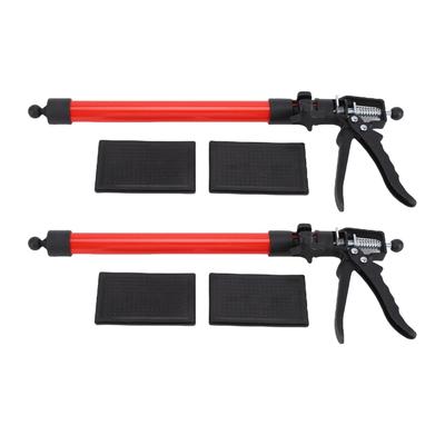 2 Sets Cabinet Jacks 50 115cm Telescopic Support Pole Bracket for Ceiling Cabinet Cupboard Installation Red