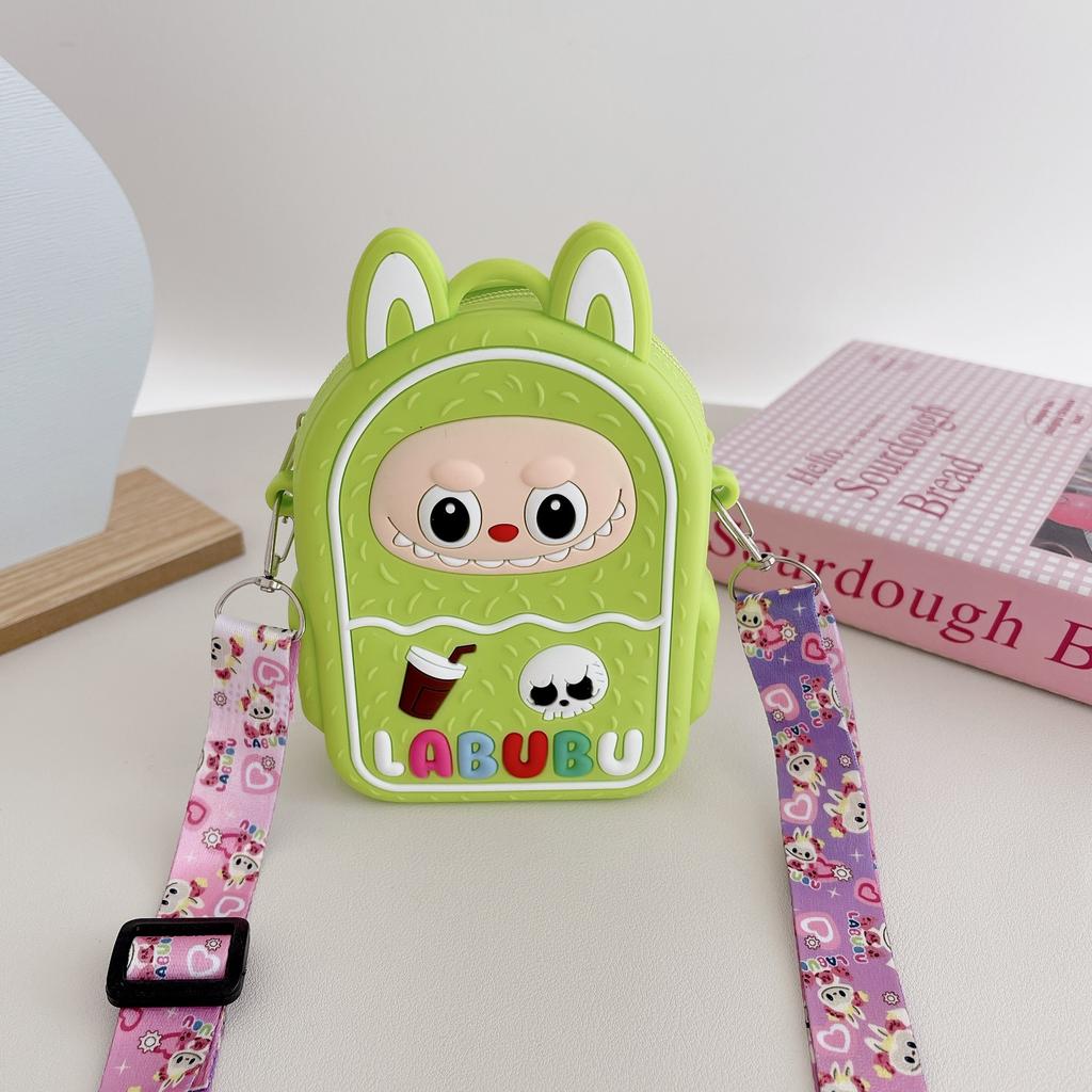 Portofel pentru copii Labubu geantă de umăr pentru studenți geantă de mână geantă pentru copii geantă pentru copii din silicon portofel