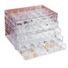 NYANDELMO Clear Accessory Cabinet, 5 Tiers/120 Compartments, ND-0093-R20-5×120
