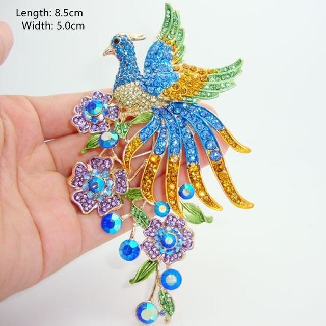Vrouwen Mannen Klassiek Exquise Kristal Overdreven Broche Badges Mode Elegant High-end Dames Boutique Feest Bruiloft Sieraden Spelden gray