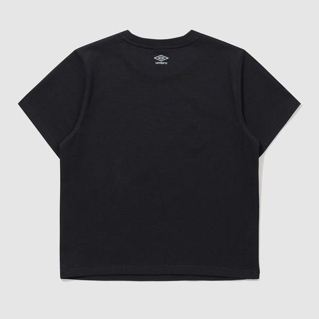 UMBRO Women'S Slim Fit Short Sleeve T-Shirt Black (Uq222Crs51)