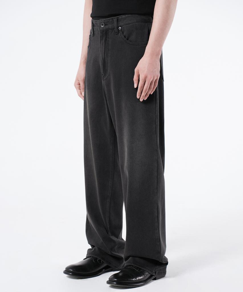 Beulaendideu Wide Denim Sweat Pants [Brushed Gray]