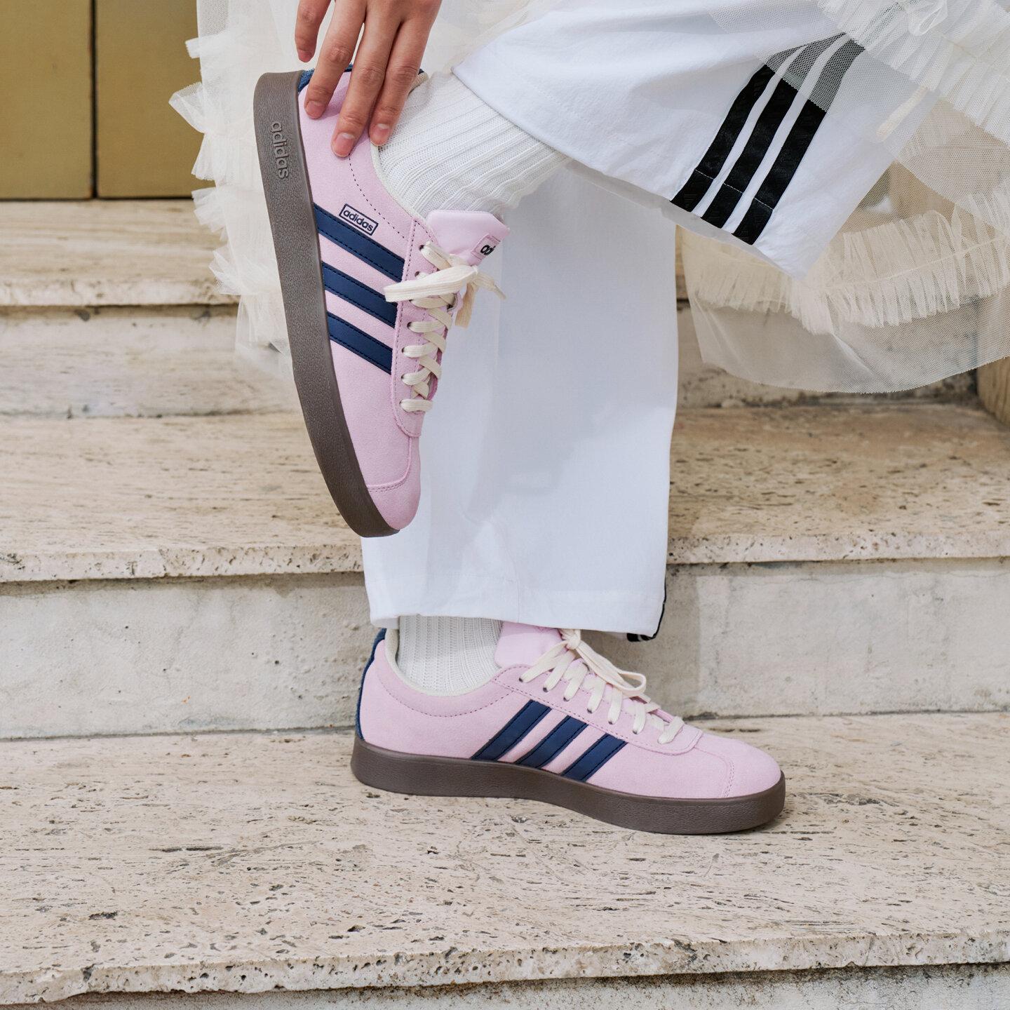 Adidas VL Court 2.0 Purple Navy Brown 37