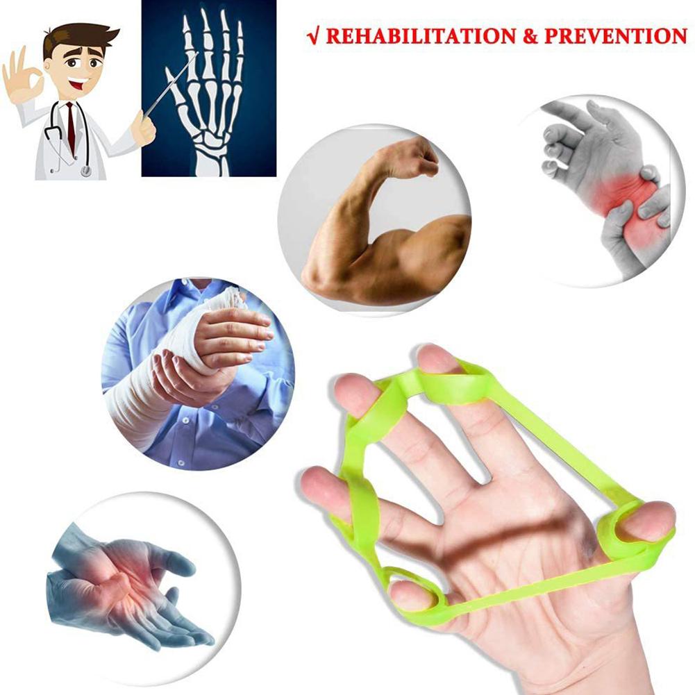 1/2/3Pcs Silicone Finger Gripper Hand Grip Wrist Stretcher Resistance Band Five Finger Expander Elastic for Gym Fitness Training
