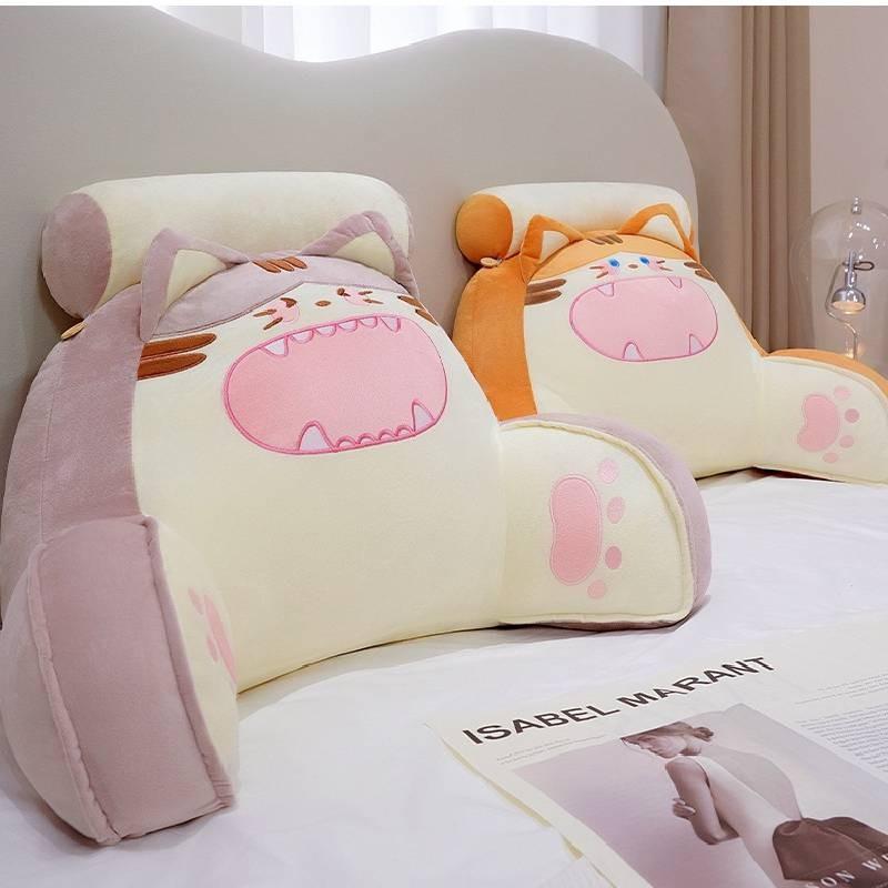Pillow Bedhead Cartoon Cat Waist Chair Sofa Tatami Lazy Pillow Plush Home Toy