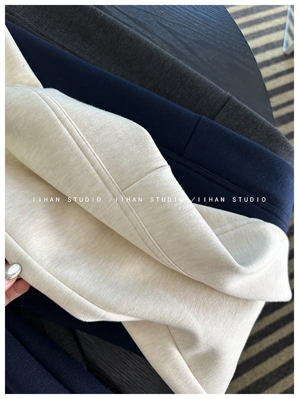 Super Soft Thickened Velvet Tencel Wool Wide-Leg Pants for Women - New Loose Fit for Autumn and Winter