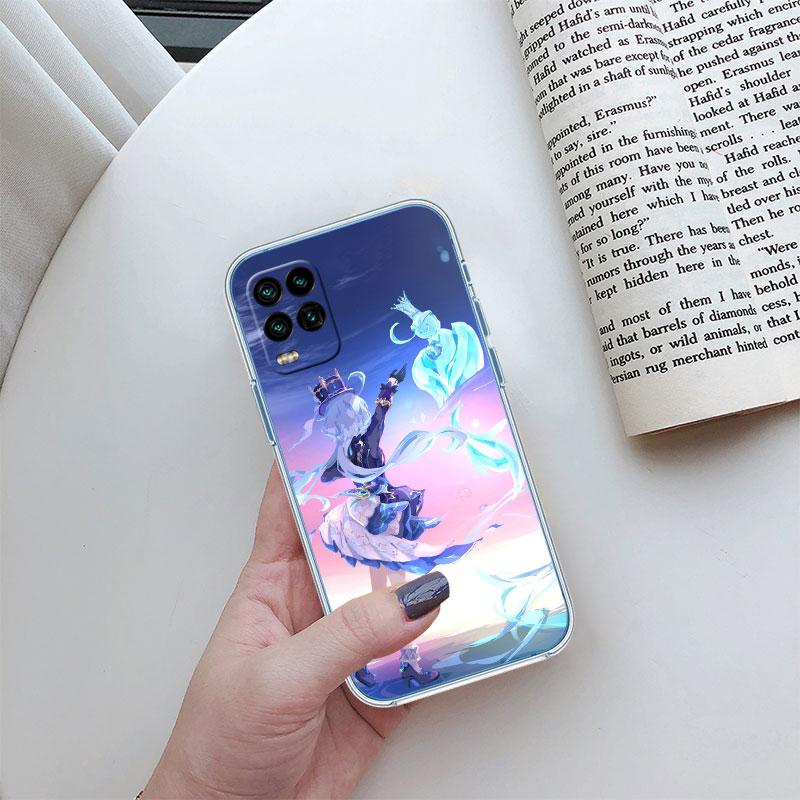 Genshin Impact Furina Transparent Phone Case for Motorola Moto G7 G8 G9 G84 G85 G73 G24 G15 Z2 Play Power Plus