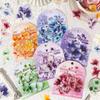 ZABC Border Flower Blooming Cloud Series Base Layer Colorful Decorative Sticker Pack