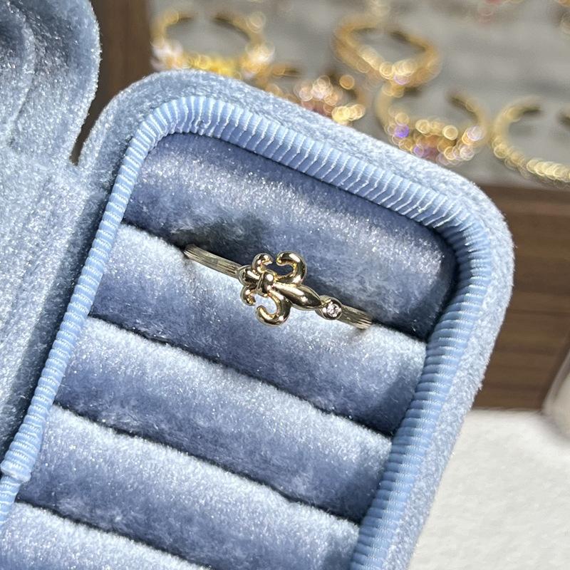 Temperament Versatile Color Butterfly Enamel Ring Women's New Light Luxury Retro Fashion Niche Design Fashion Ring