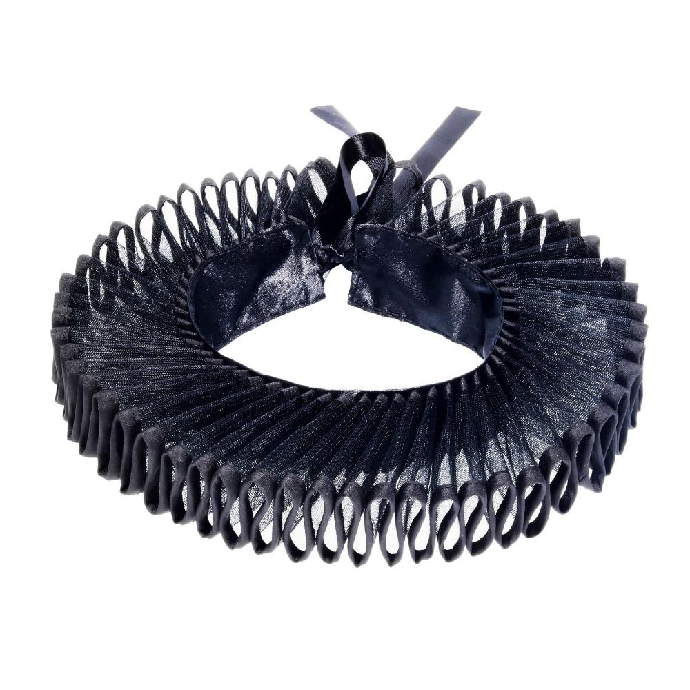 Detachable Shakespeare Neck Ruffled Collar Vintage Victorian Costume Renaissance False Collar Elegan Retro Ruff Collar
