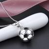 Football Jewelry Silver Pendant European and American Fashion Football Necklace Accessories