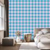 Candy Check Wallpaper Blue and Azure for Living Room and Bedroom 50x1000