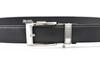 [Prairie Ginza] Utility Model Registered Cowhide Leather Easy-to-AttachDetach One-Push Belt NB19880 Men's Black Free Size (Waist size up to 95cm)