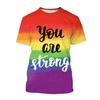 Summer Happy Pride Day Rainbow 3D Printed T-shirt Men Women Short Sleeve T-shirt  Casual Harajuku Style Children's Clothing